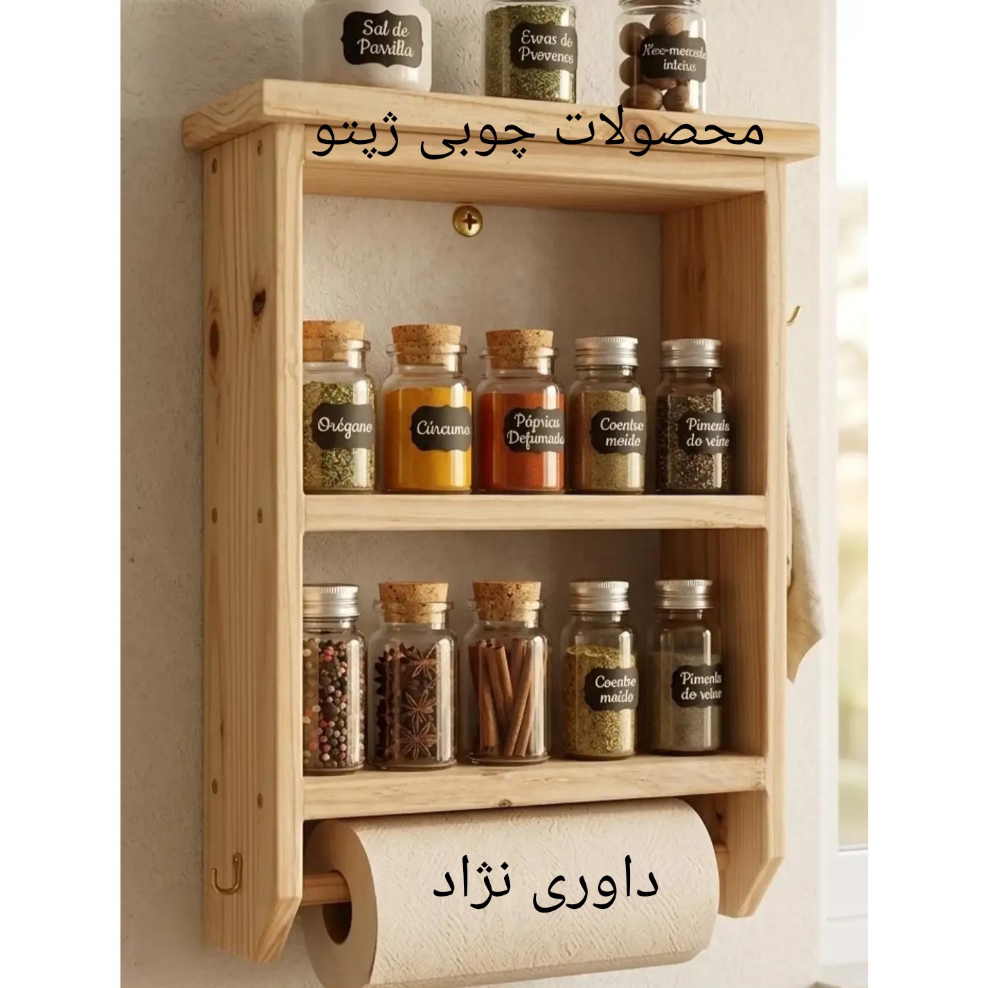 شلف دیواری ادویه مدل k98(پس کرایه)