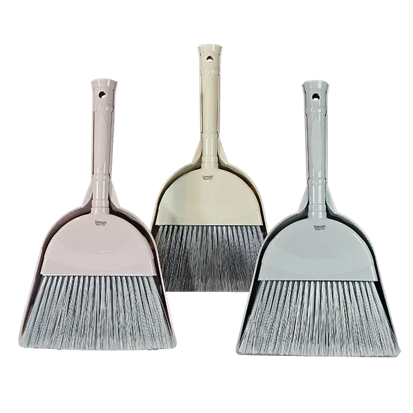 ست جارو خاک انداز کوتاه لیمون کد 1102 | سبک با قابلیت اتصال دسته بلند