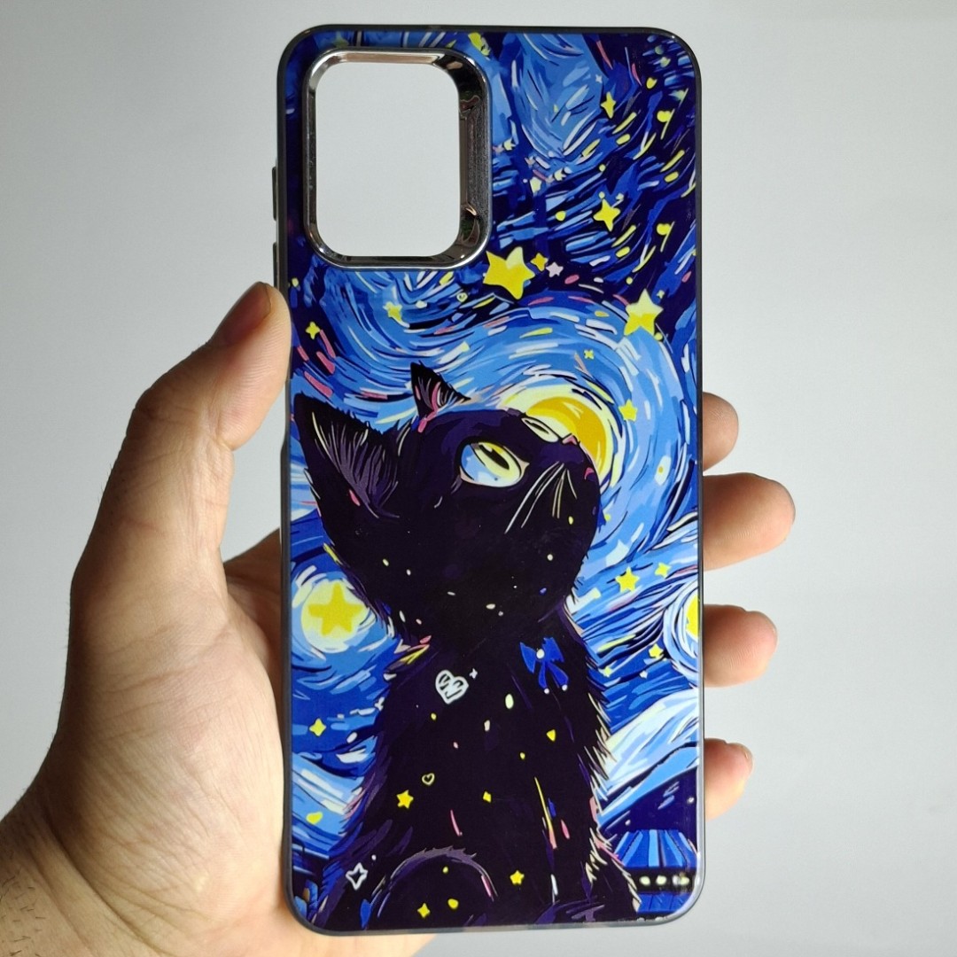 قاب کاور شب ستاره ای سامسونگ Galaxy A05 طرح گربه گلگسی ای 05