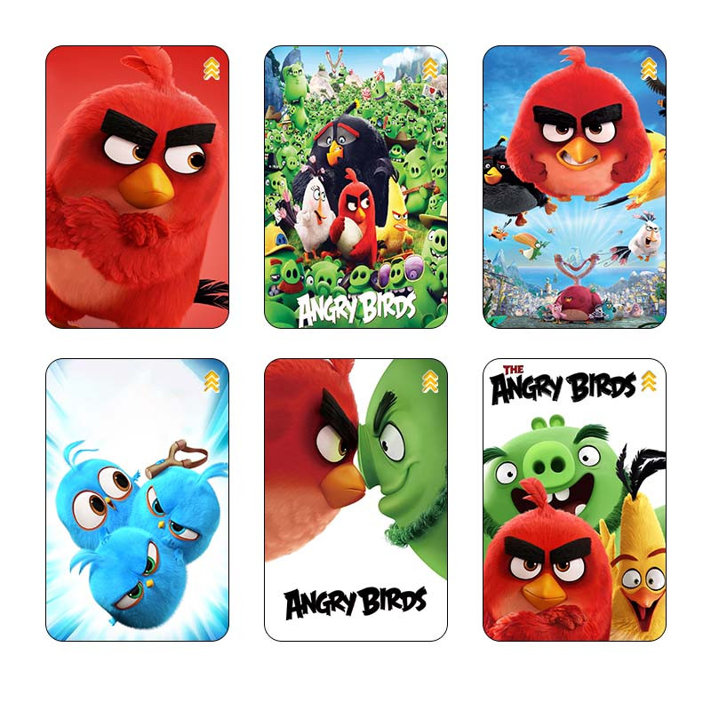 استیکر کارت مدل پرندگان خشمگین The Angry Birds کد 27284 مجموعه 6 عددیجدید