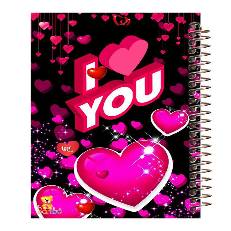 دفتر مشق 100 برگ بانیبو مدل love کد 4304جدید