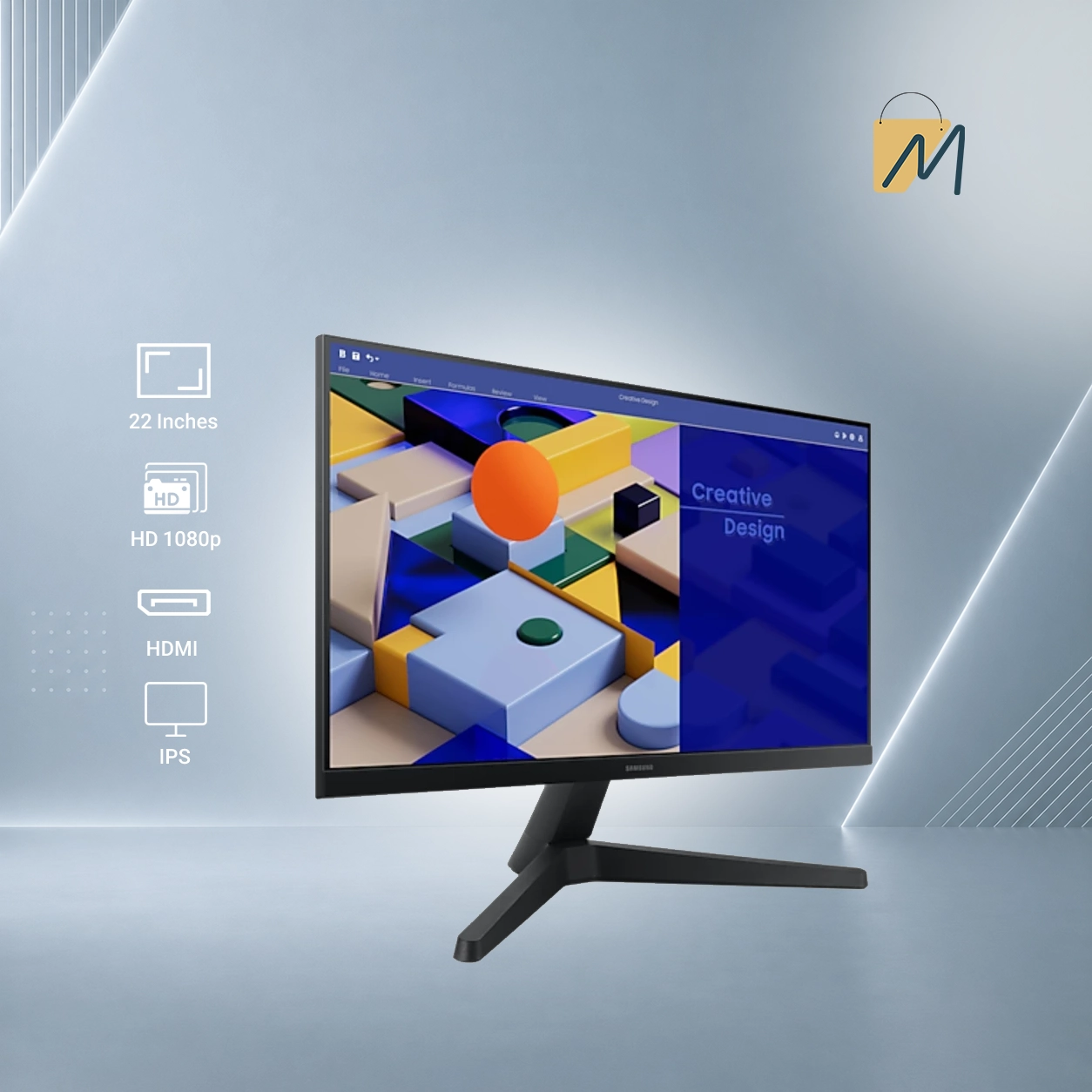 مانیتور سامسونگ LS22C310 سایز 22 اینچ IPS Full HDجدید