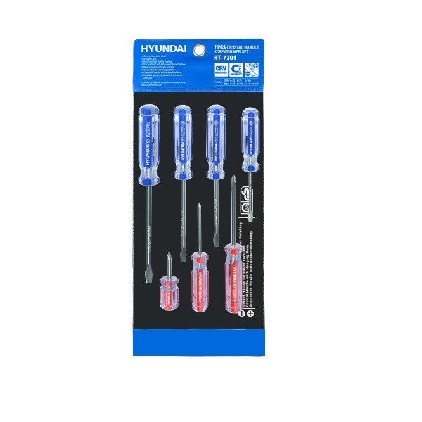 پیچ گوشتی هیوندای مدل HT-7701 بسته 7 عددی مدل 1جدید