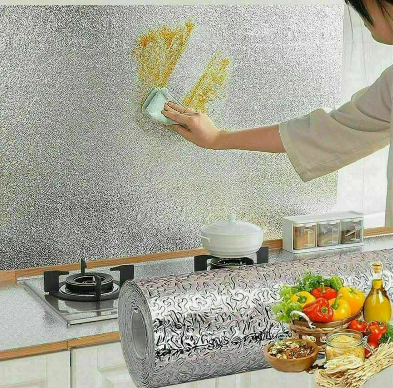 فویل کابینتی نقره ای