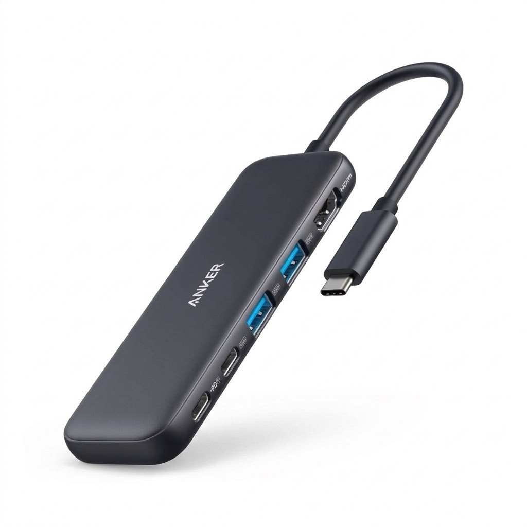 هاب 5 پورت USB-C انکر مدل 332 ضمانت ارسال کالای اصلجدید
