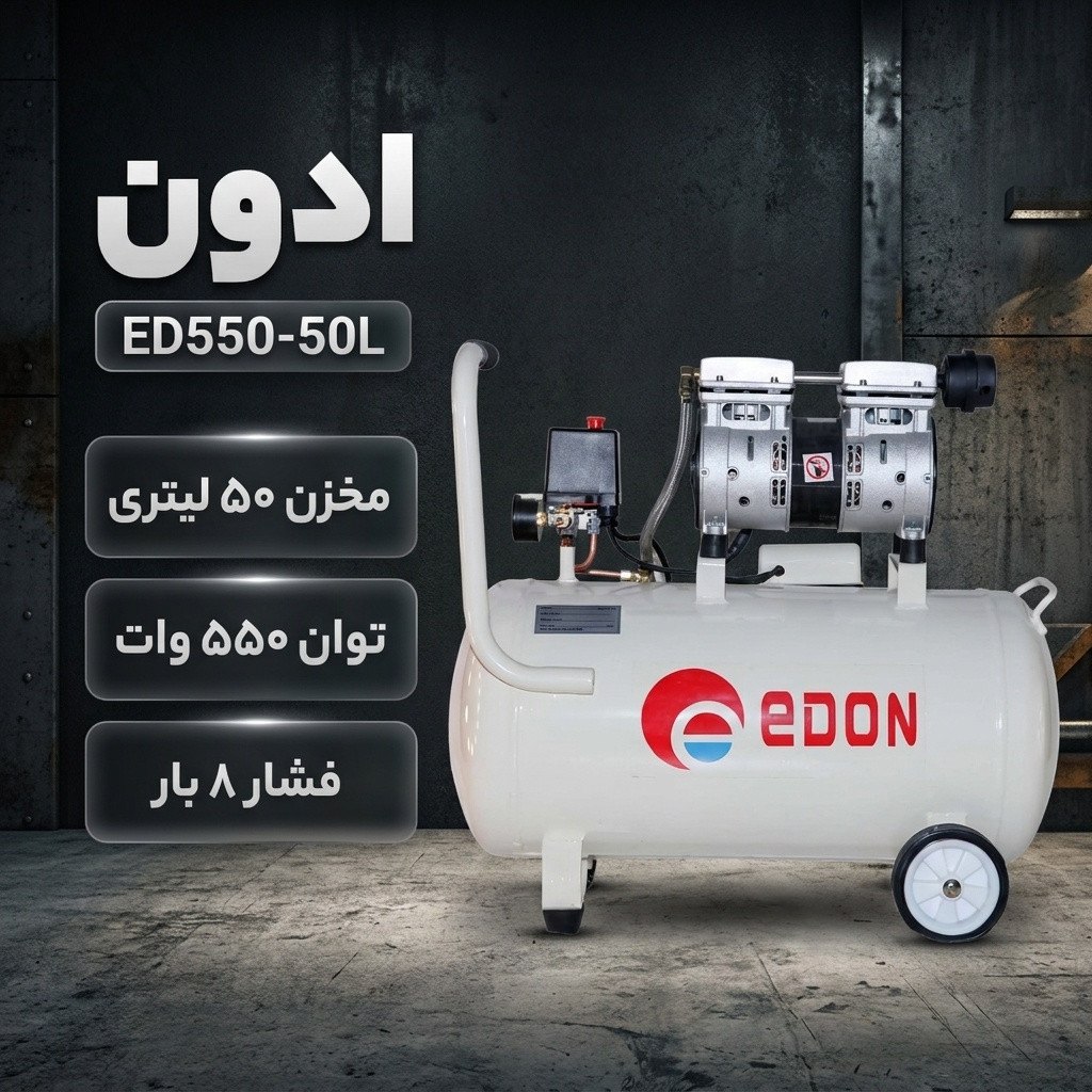 کمپرسور هوا ادون مدل ED550-50L ضمانت ارسال کالای اصل