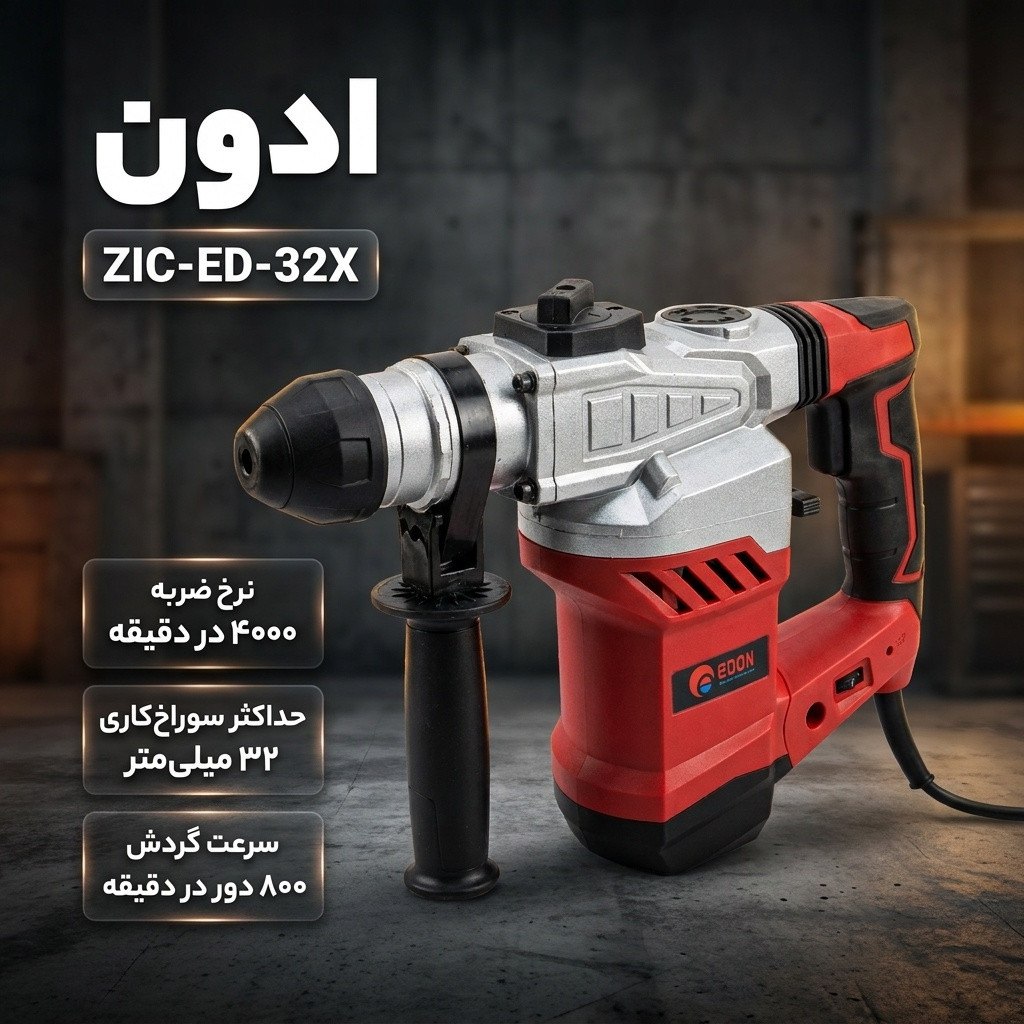 دریل بتن کن ادون مدل ZIC-ED-32X ضمانت ارسال کالای اصل