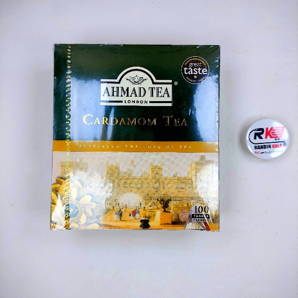 چای سیاه کیسه ای احمد مدل هل دار پک 100 تایی AhmadTea Cardamom