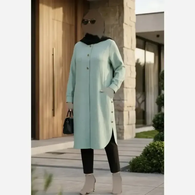مانتو شانتون ژاکارد مدل میلا سایز 38 تا 52جدید