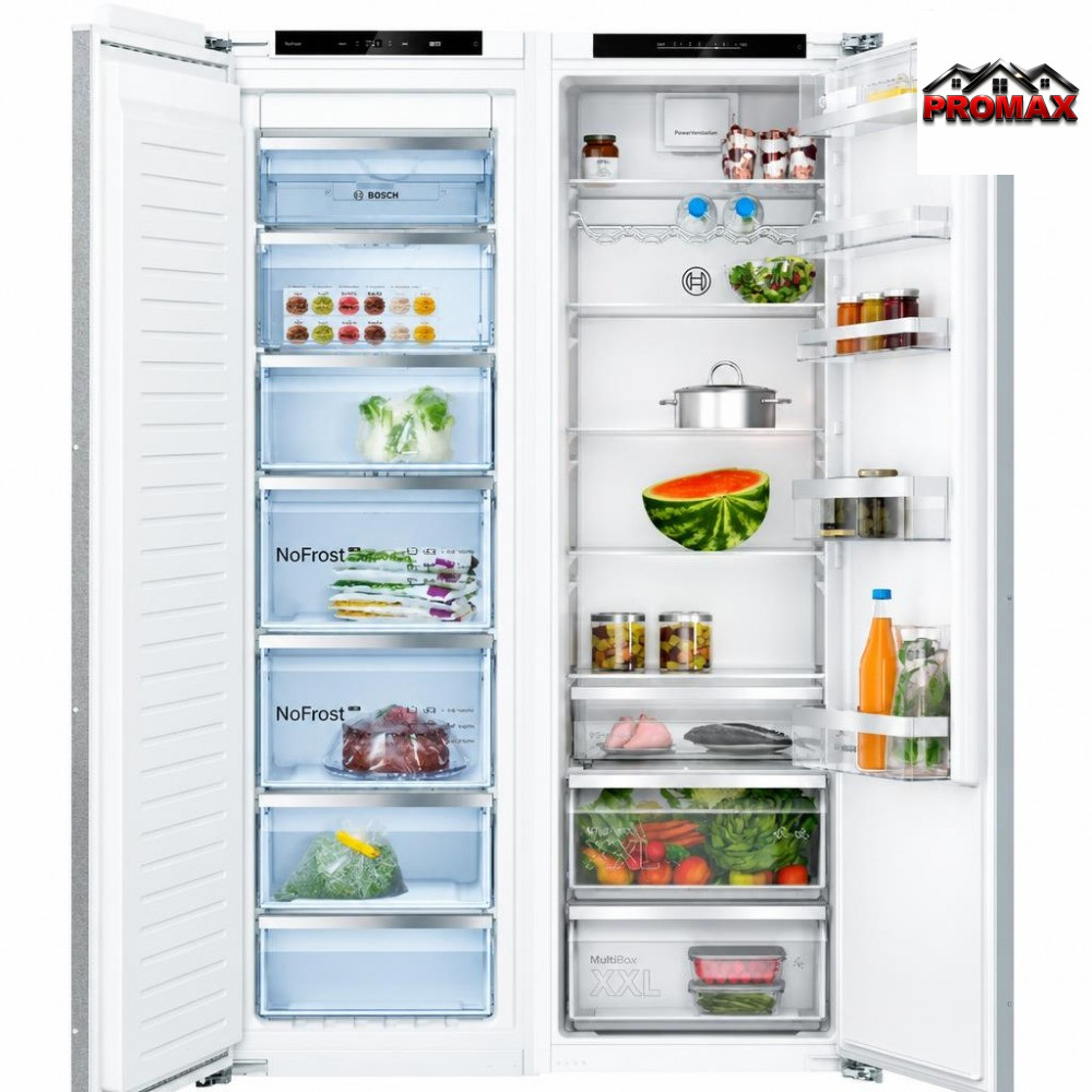 یخچال فریزر دوقلو توکار بوش KIR81AFD0M- GIN81AEE0Mجدید
