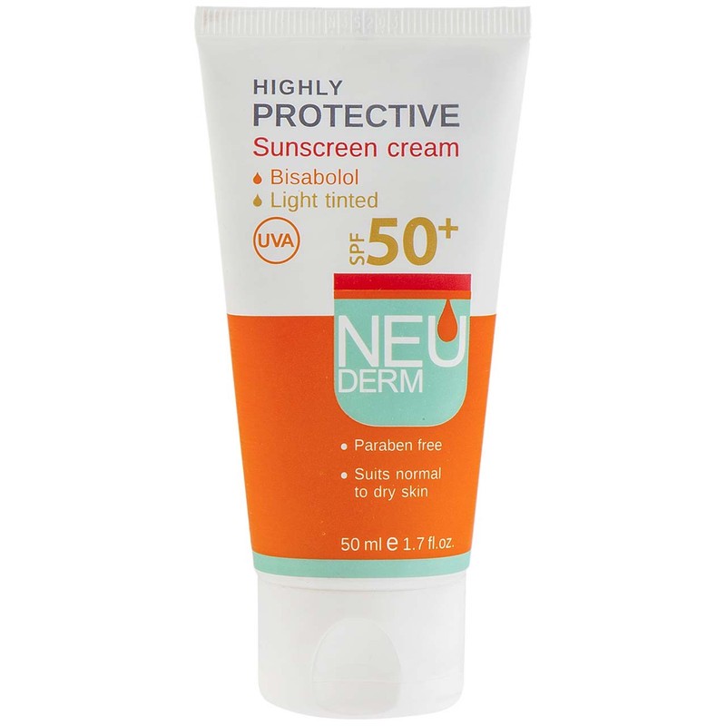 کرم ضدآفتاب نئودرم مدل Highly Protective SPF50، حجم 50 میلی لیتر