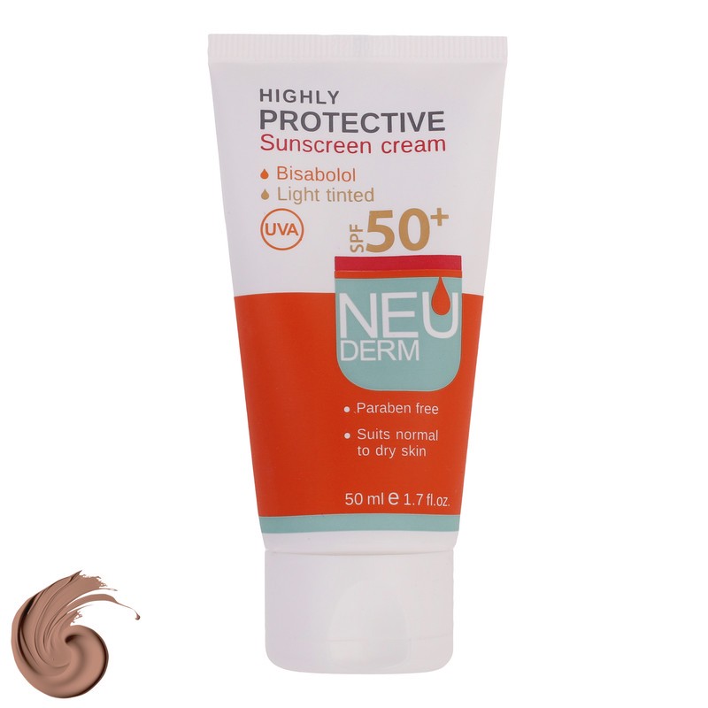 کرم ضدآفتاب نئودرم مدل Highly Protective SPF50، حجم 50 میلی لیتر