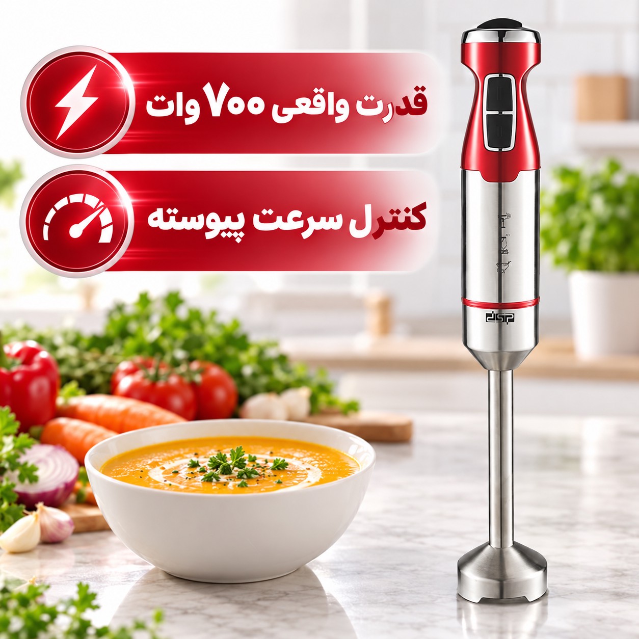 گوشتکوب برقی DSP KM1117 موتور 700 وات قدرت واقعی برای آشپزخانهجدید