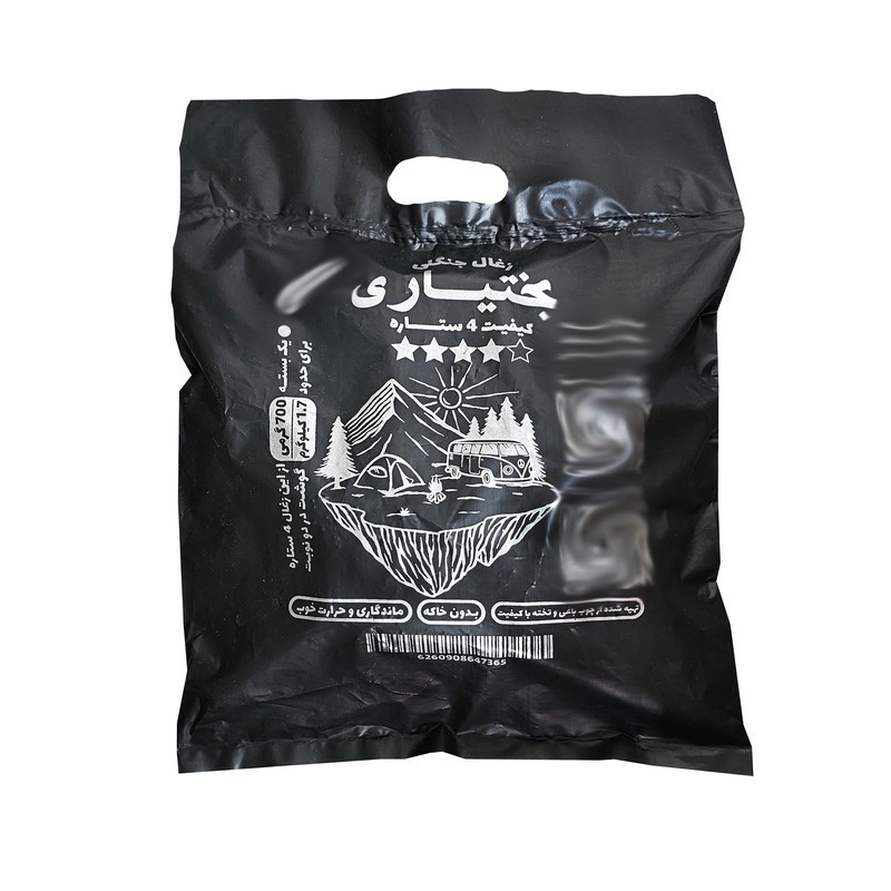 زغال کبابی بختیاری مدل 4 ستاره وزن 700 گرم