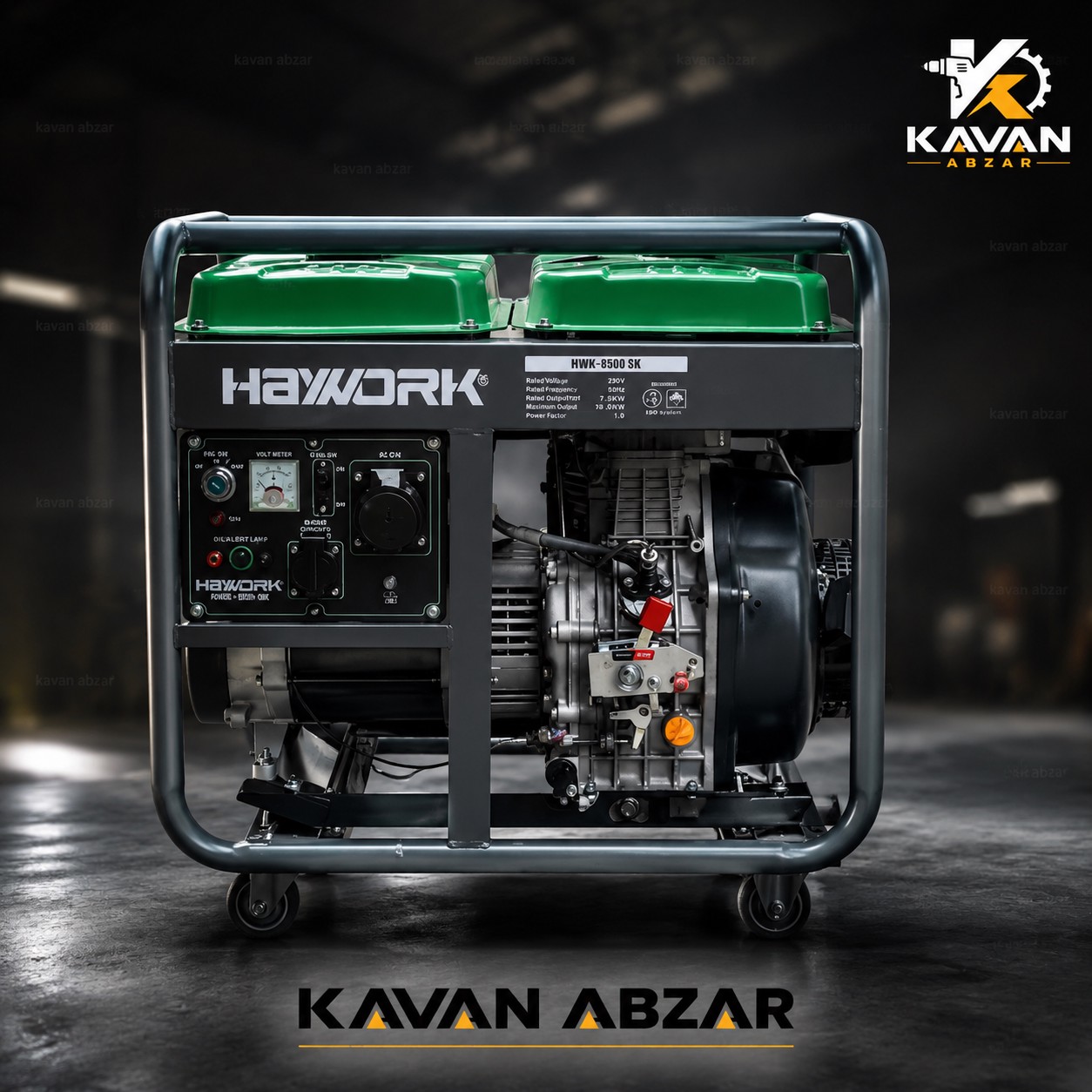 موتور برق دیزلی 8 5 کیلووات برند های وورک مدل HWG-850DK