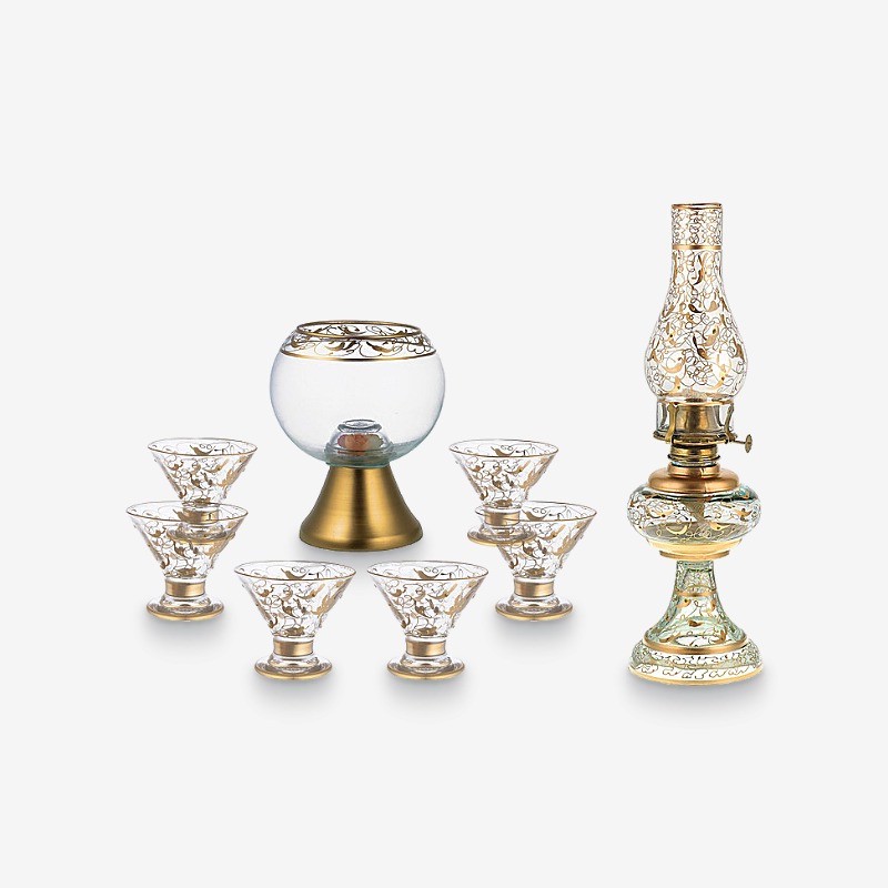 مجموعه ظروف هفت سین 8 پارچه مدل WASK5000
