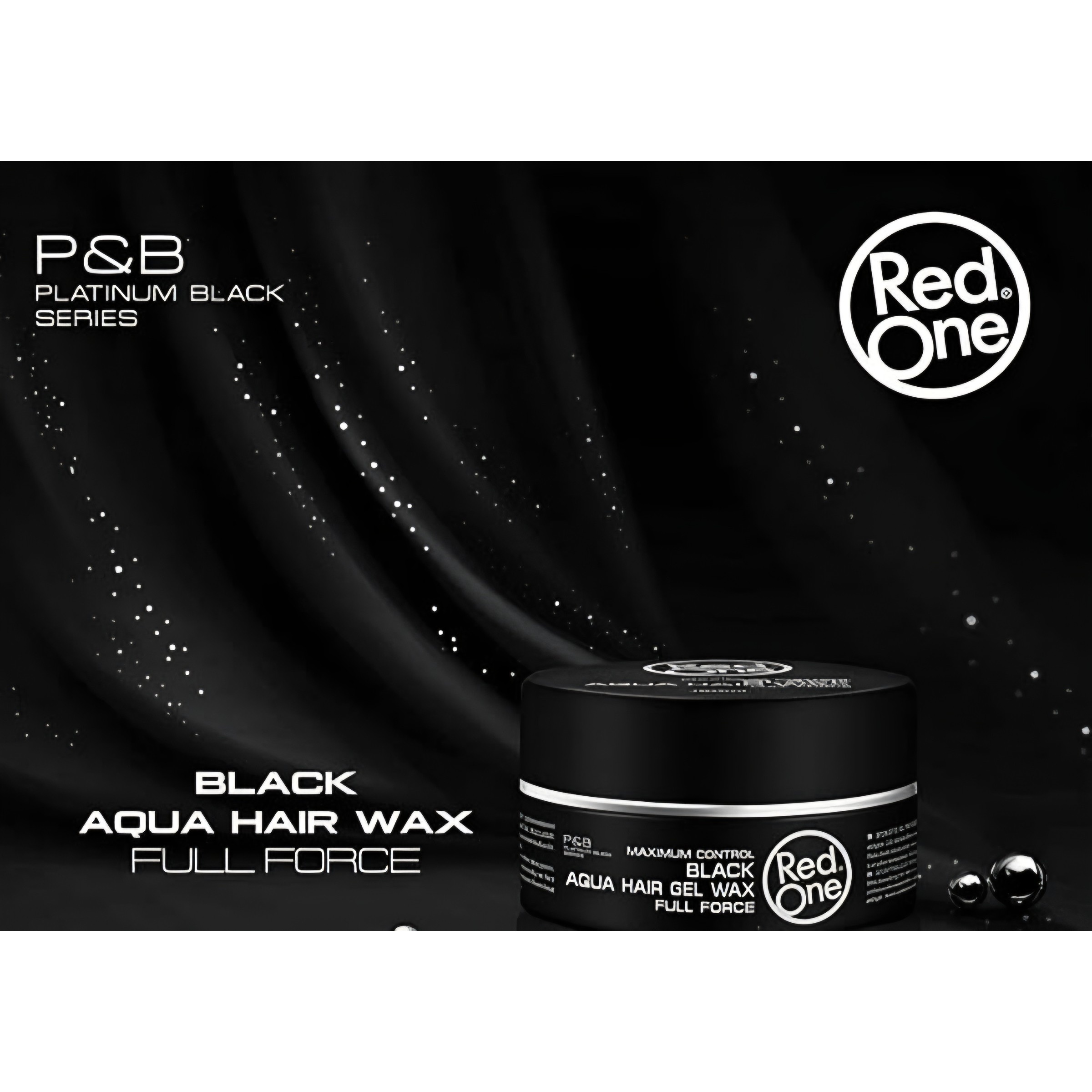 واکس مو ردوان مشکی فوق قوی با ظاهر طبیعی RedOne Black Aqua Hair Wax