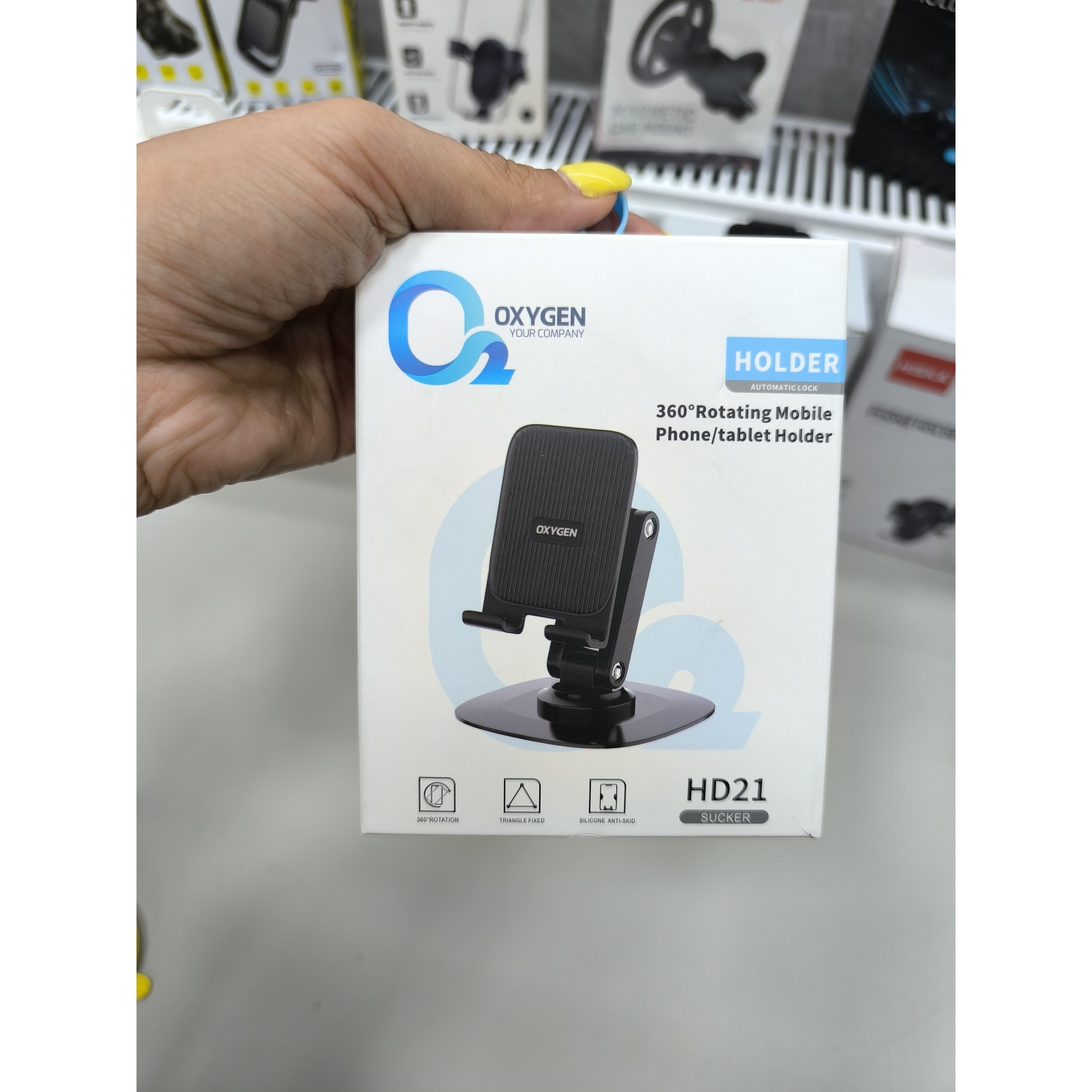 هولدر،نگهدارنده گوشی و تبلت رومیزی اکسیژن مدل HD21جدید