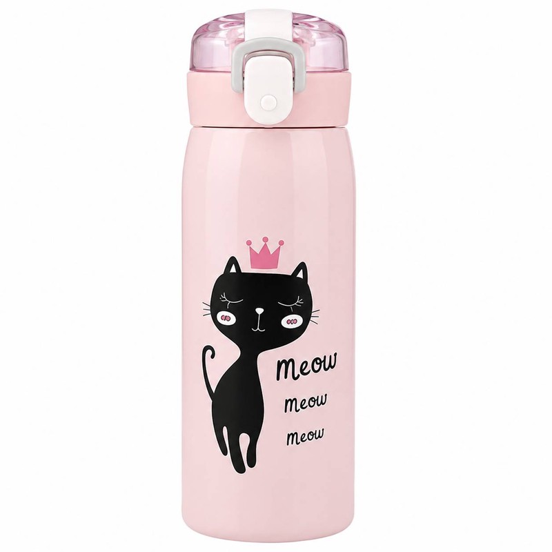 قمقمه کودک مدل گربه تاج دار MEOW گنجایش 0.35 لیترجدید