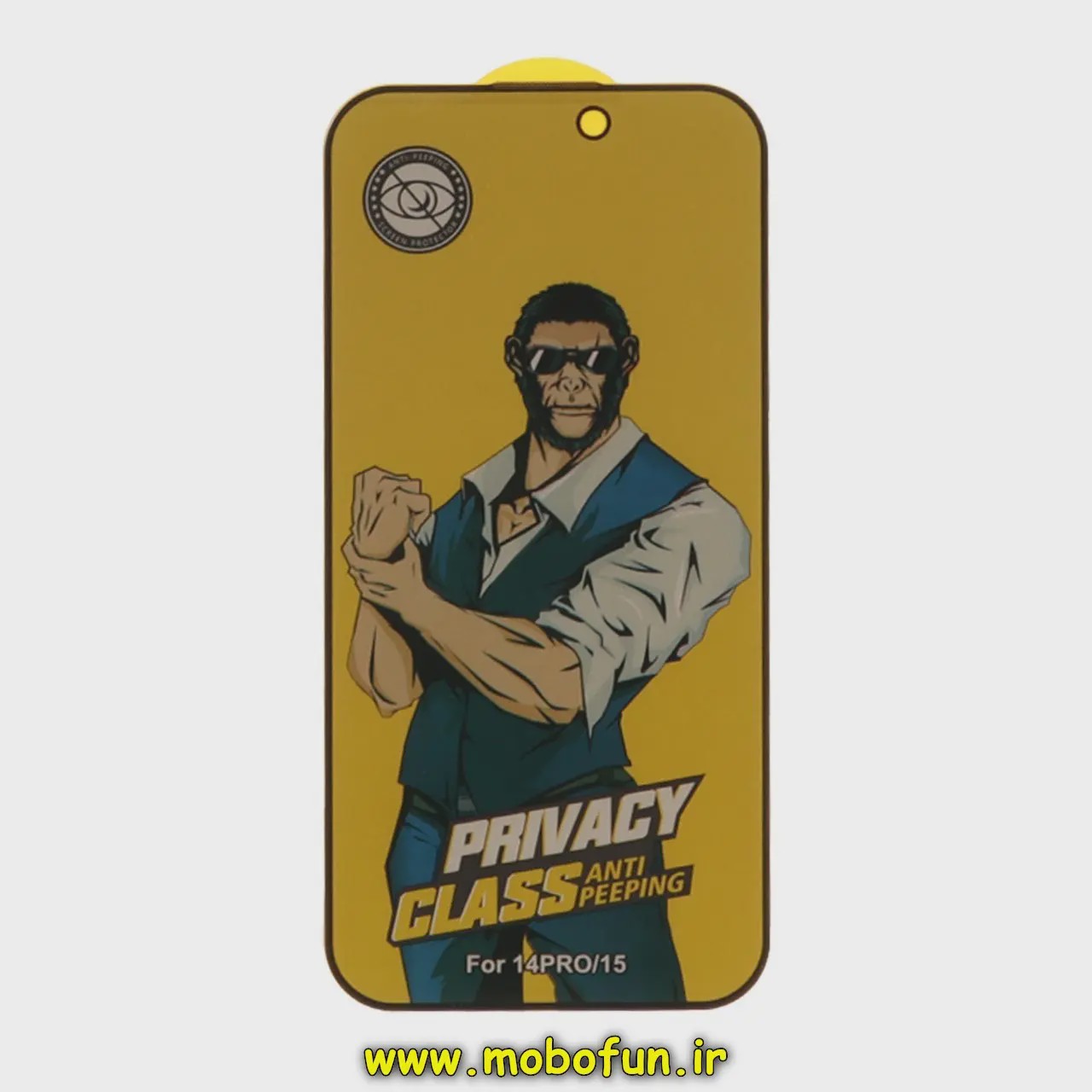 گلس گوشی شیشه ای Anti Peeping مدل پرایوسی Privacy سری SCREEN Protector اورجینال برای iPhone 15 - iPhone 14 Pro آیفون ...