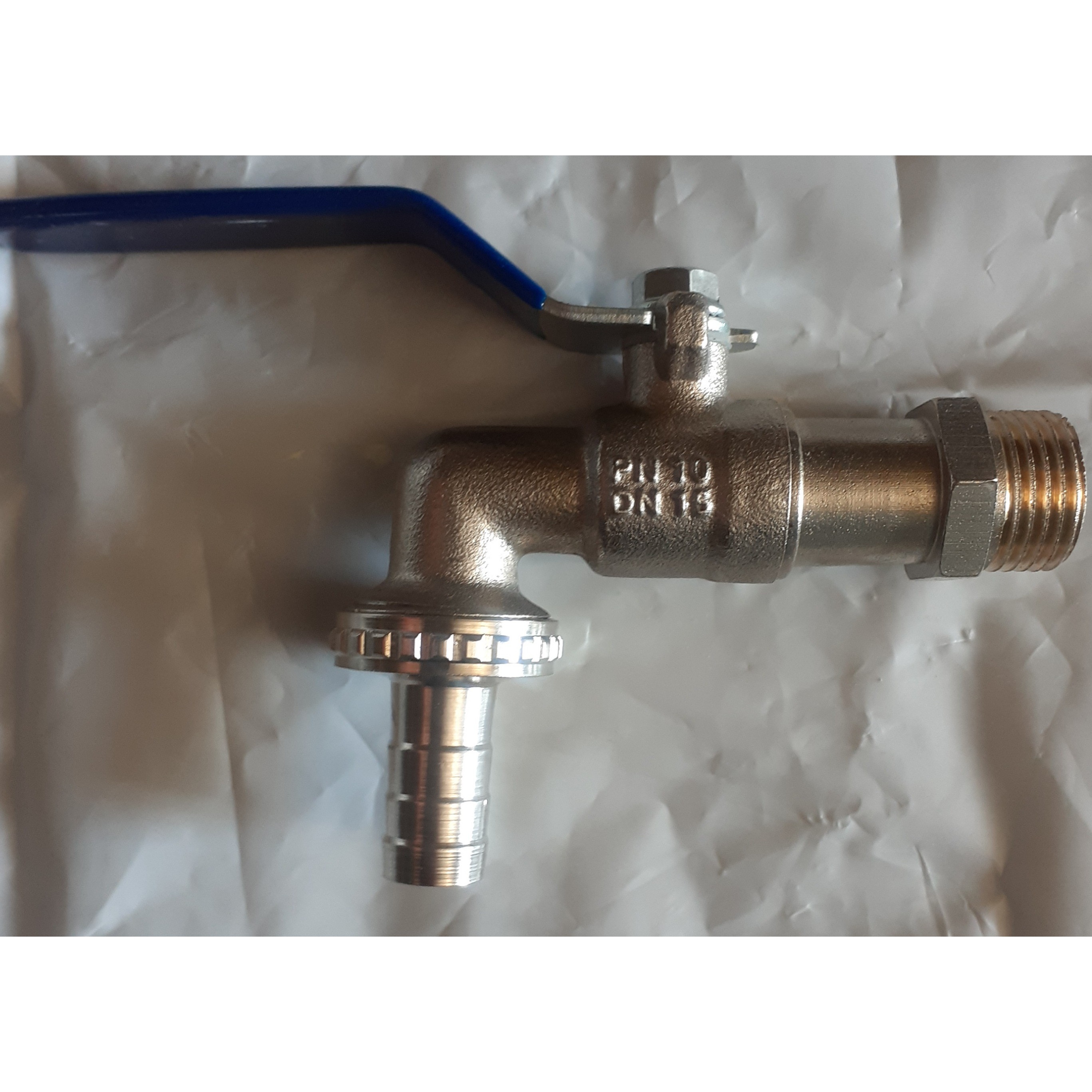 شیر حیاطی دسته گازی برنجی آذین سایز 1.2 (شیر ضربی)