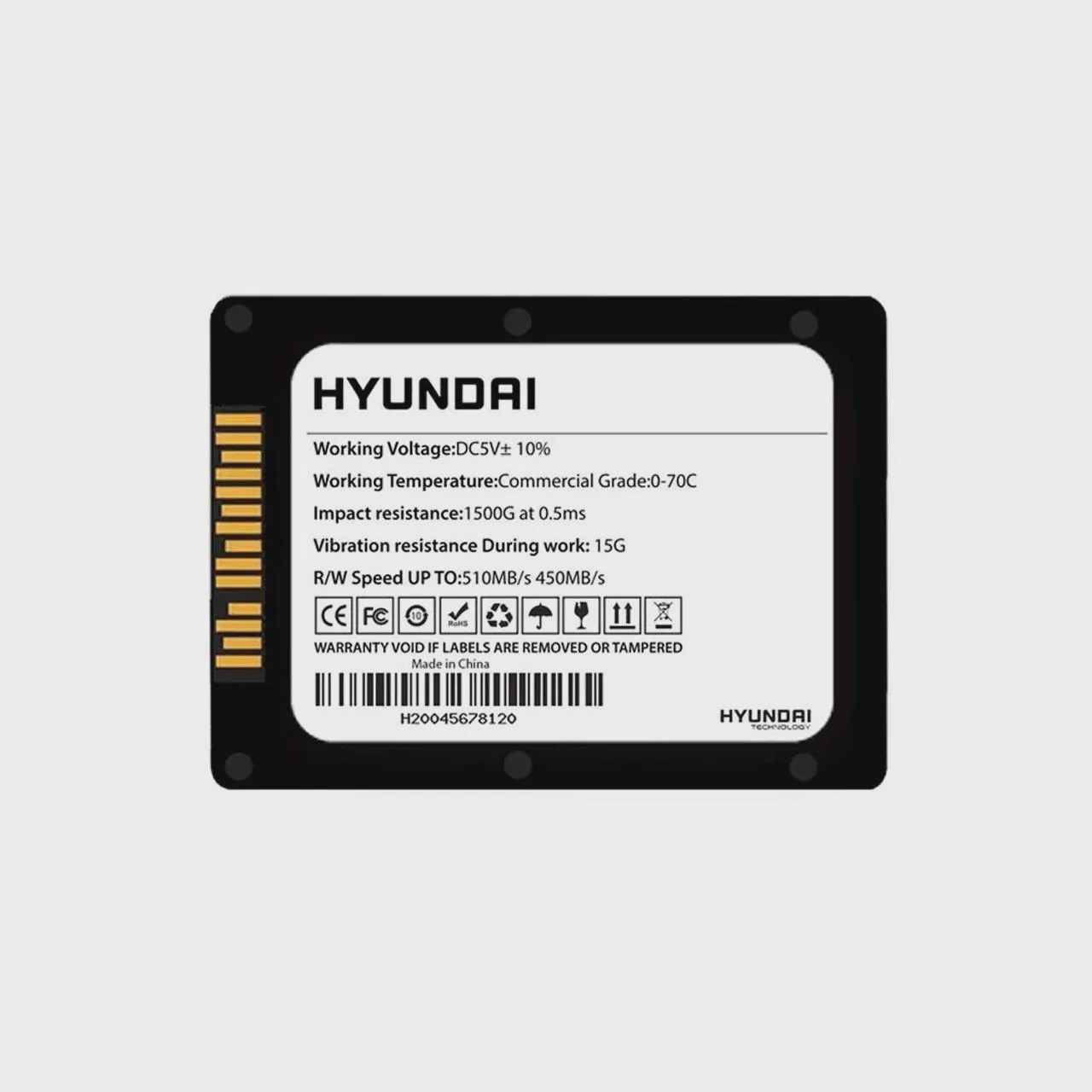 هارد HYUNDAI SSD مدل Sapphire ظرفیت 120GB (گارانتی 18 ماهه IPM) آوانور - پس کرایهجدید
