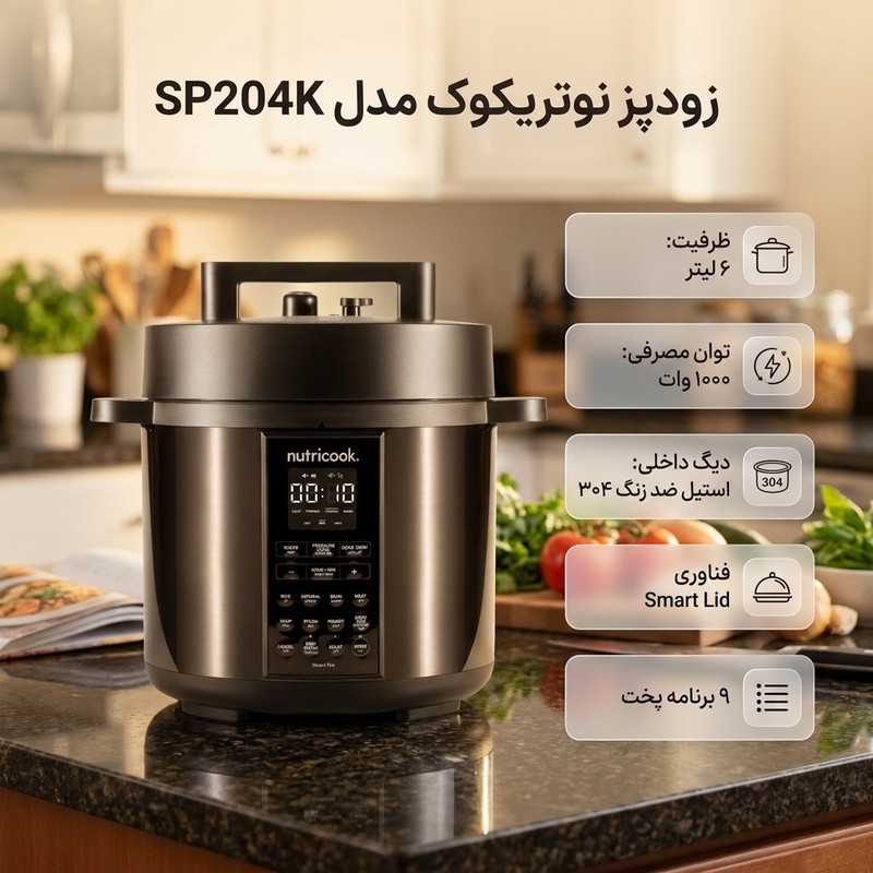 زودپز نوتریکوک مدل SP204Kجدید