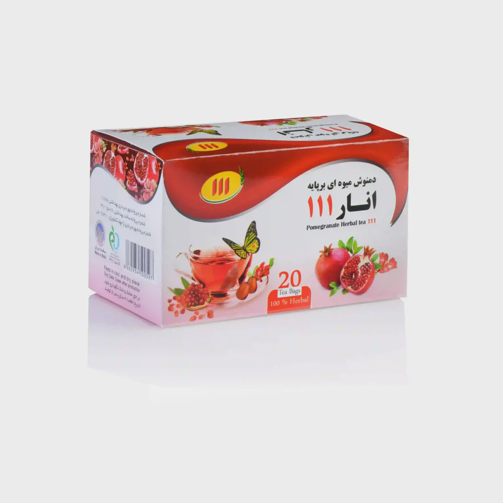 دمنوش انار111 تی بگ 20 عددی
