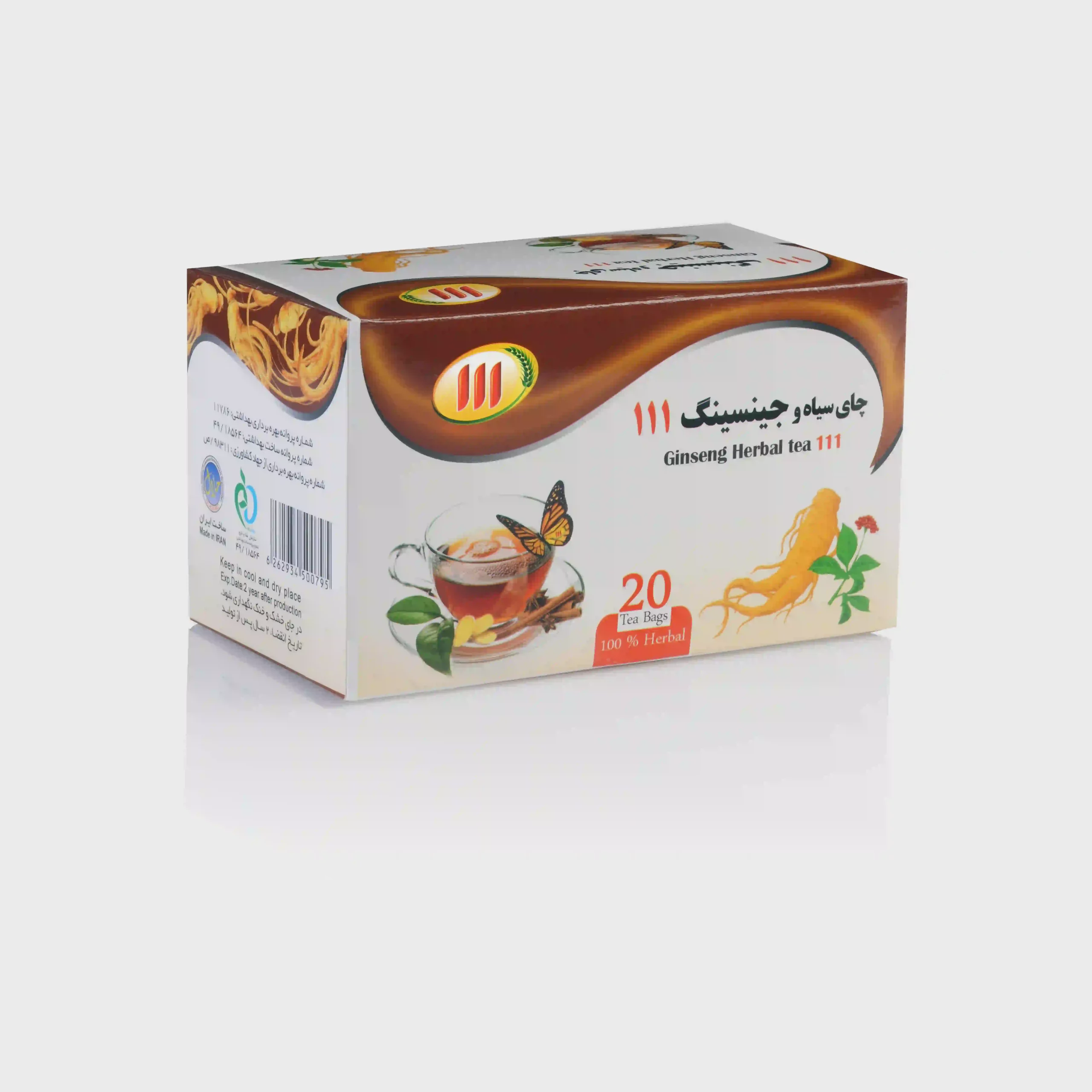 دمنوش جینسینگ 111 تی بگ 20 عددی