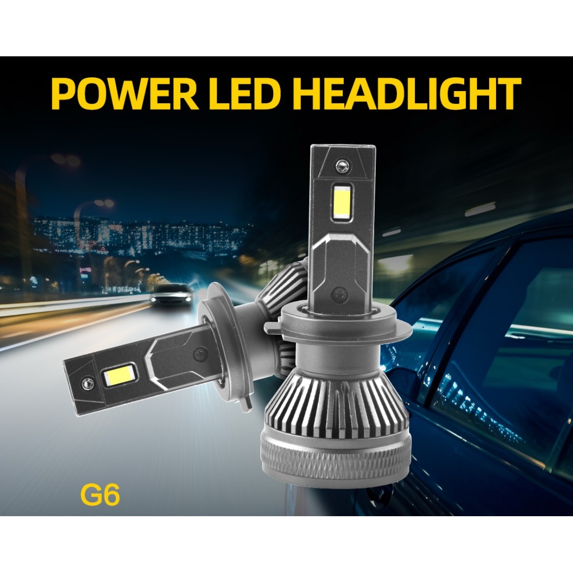 هدلایت استیل میت G6 پایه H11جدید