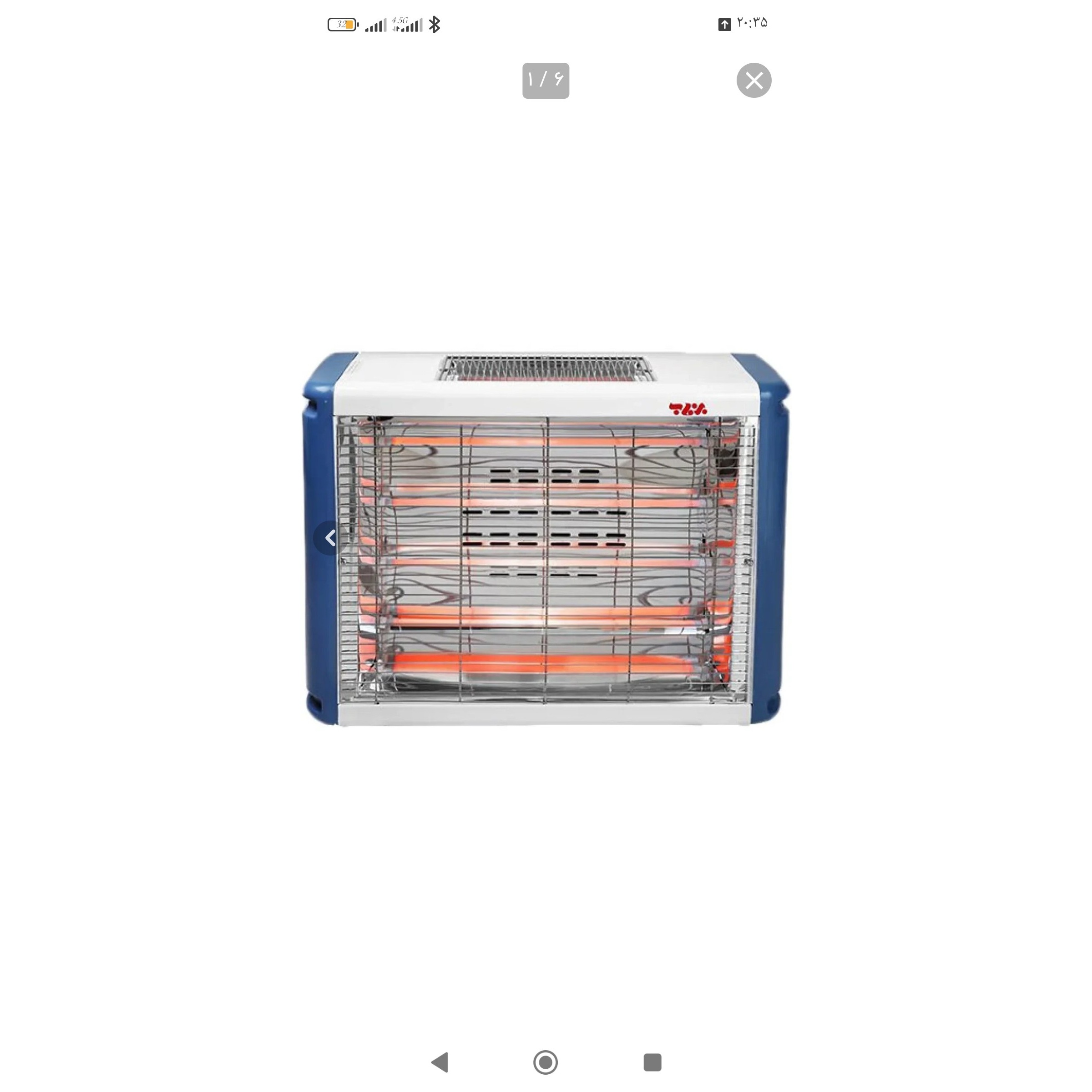 بخاری برقی برفاب مدل QH-3000جدید