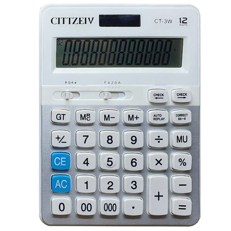 ماشین حساب اداری سیتی زیو مدل CT-3W مدل 1جدید