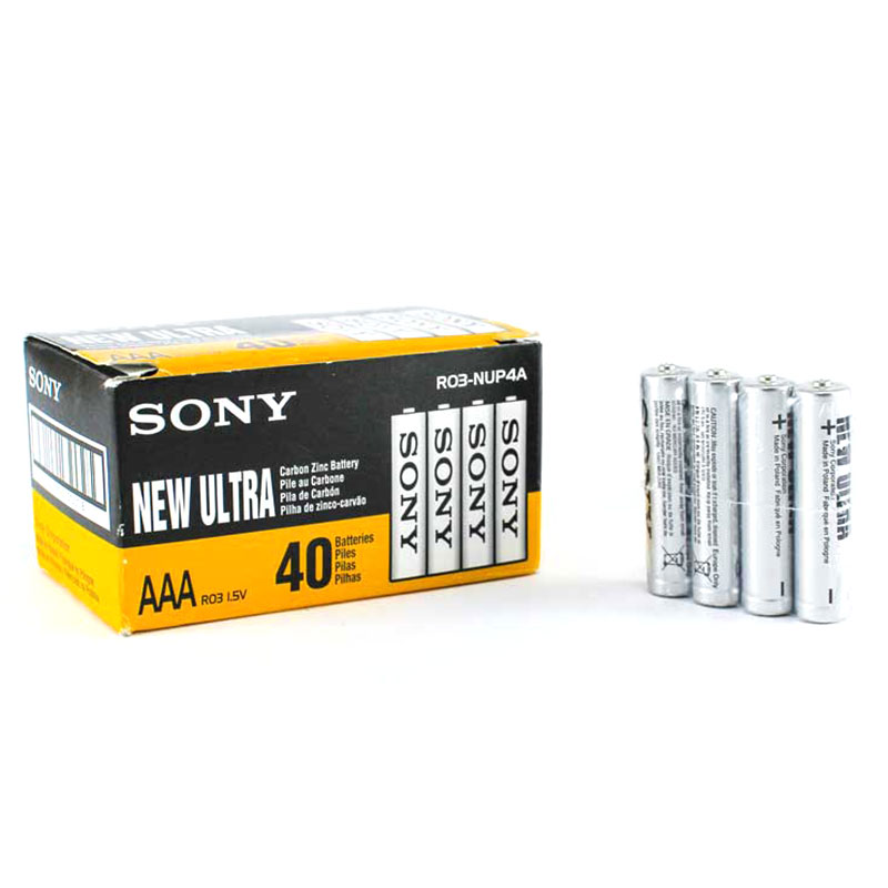 باتری نیم قلمی سونی مدل New Ultra AAA بسته 4 عددی مدل 2جدید