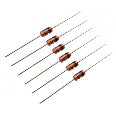 دیود زنر 2.4V 0.5W پکیج DO-35 بسته ده عددیجدید