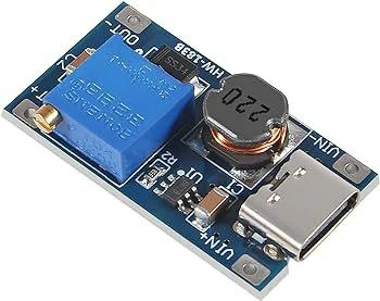 ماژول افزاینده MT3608 با سوکت TYPE-C مدل 2جدید