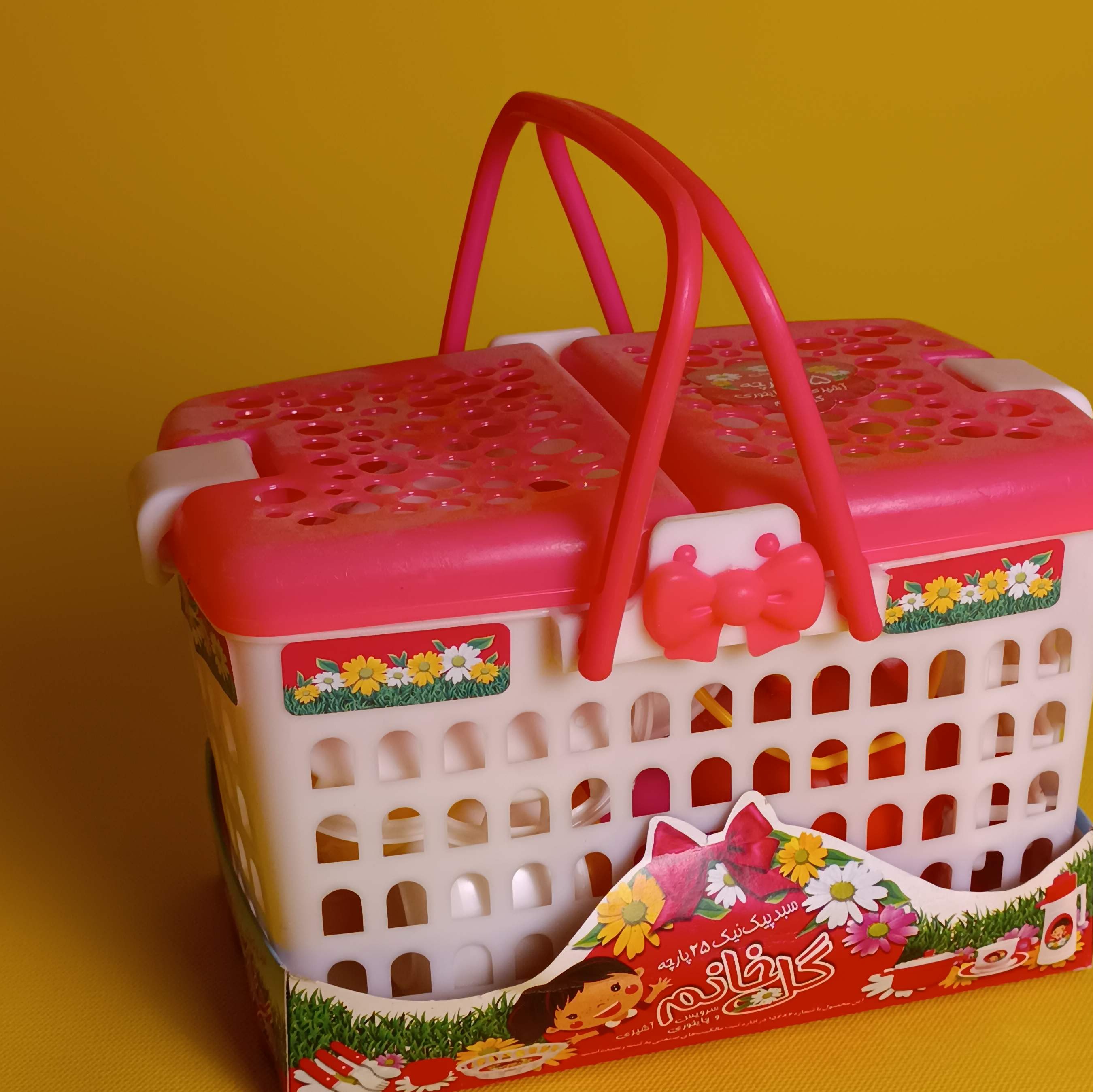 سرویس 25 پارچه آشپزی و چای خوری گل خانم (کد 1214)جدید