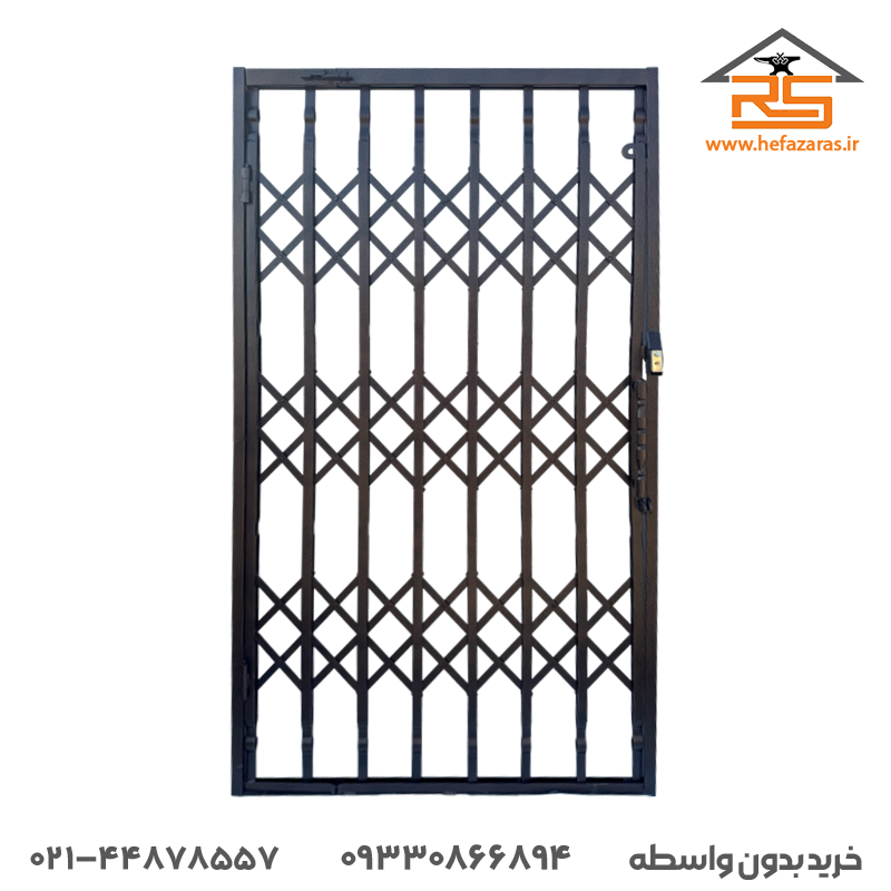 حفاظ آکاردئونی 3 گل 4 خم پرچ مخفی دوبل تسمه 2 سانت
