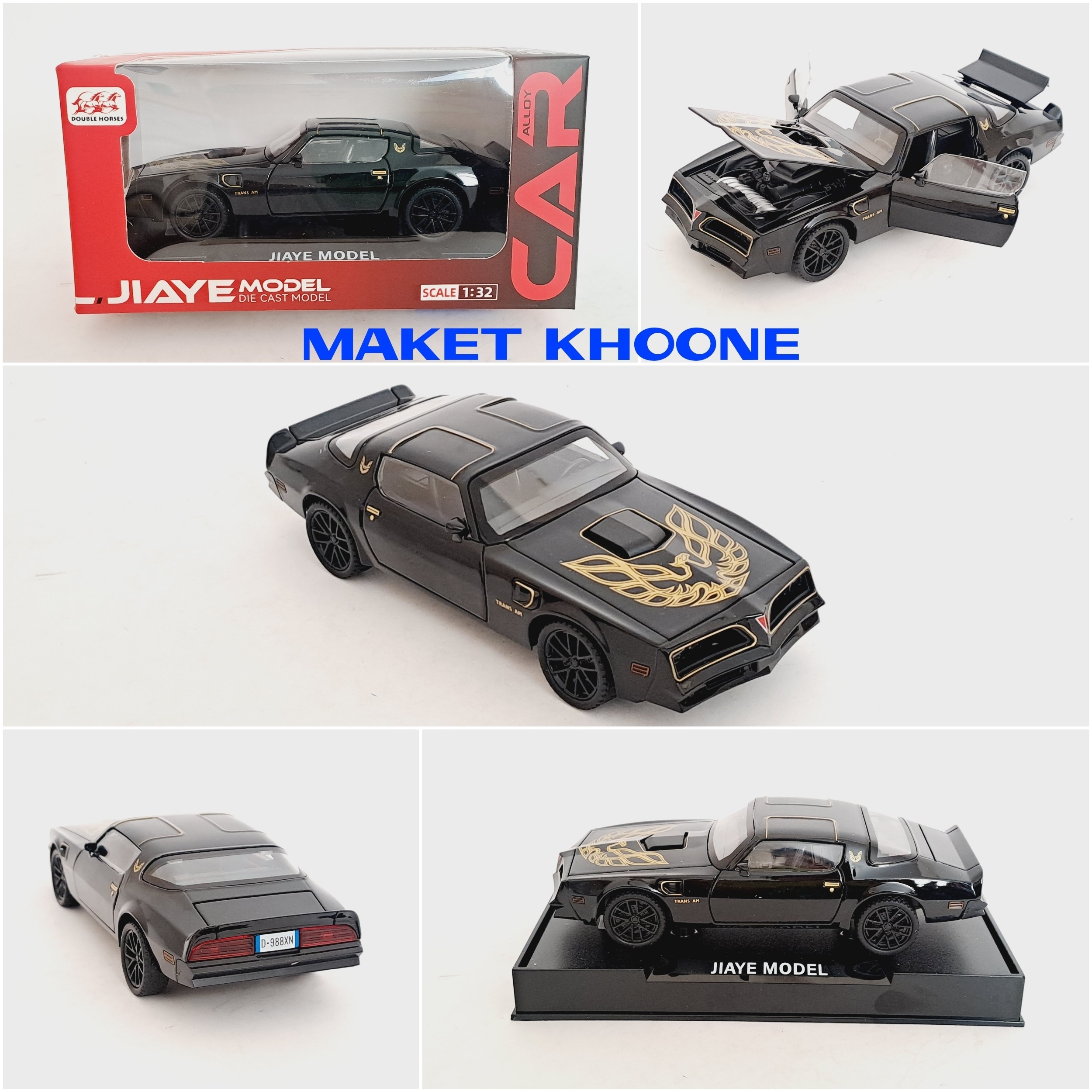 ماکت ماشین Pontiac Firebird Trans Am 1978 رنگ مشکی