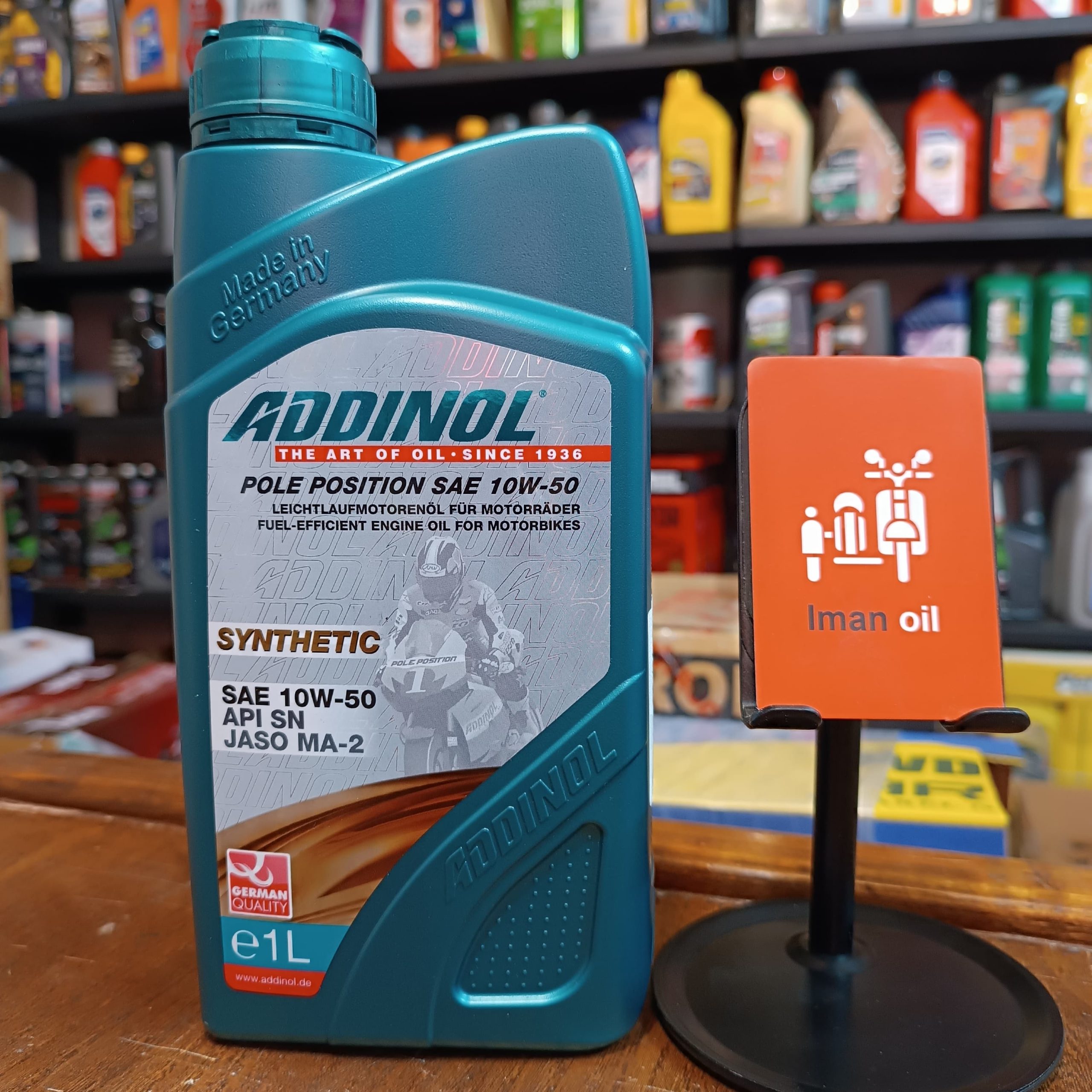 روغن موتورسیکلت ادینول پولپوزیشن ADDINOL 10W50 SN 1L MA2 Syn پس کرایه
