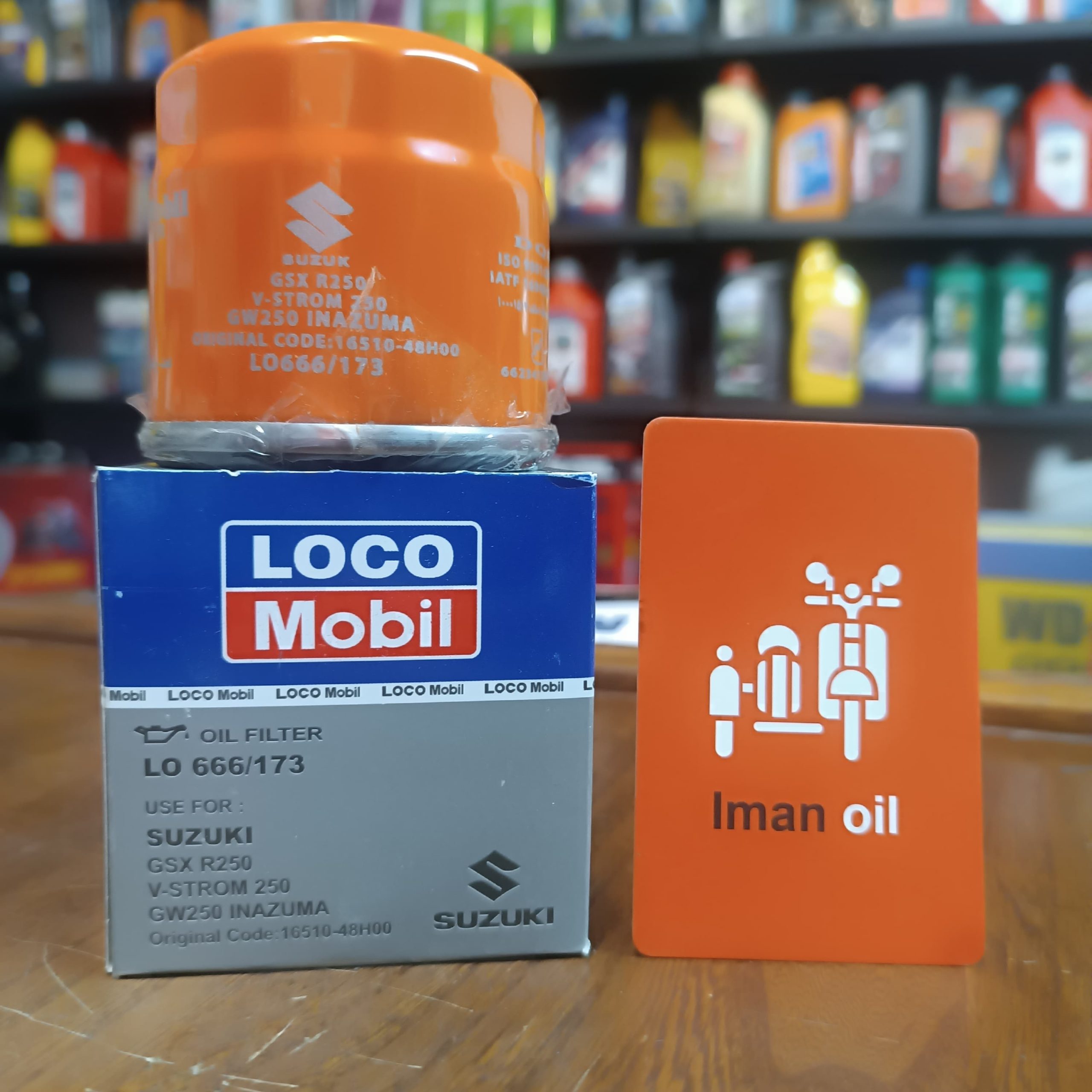 فیلترروغن سوزوکی لوکومبیل Suzuki GSX / DL / VZR / M / V-strom / GW / Inazuma / INTRUDET / BANDIT OIL FILTER پس کرایه