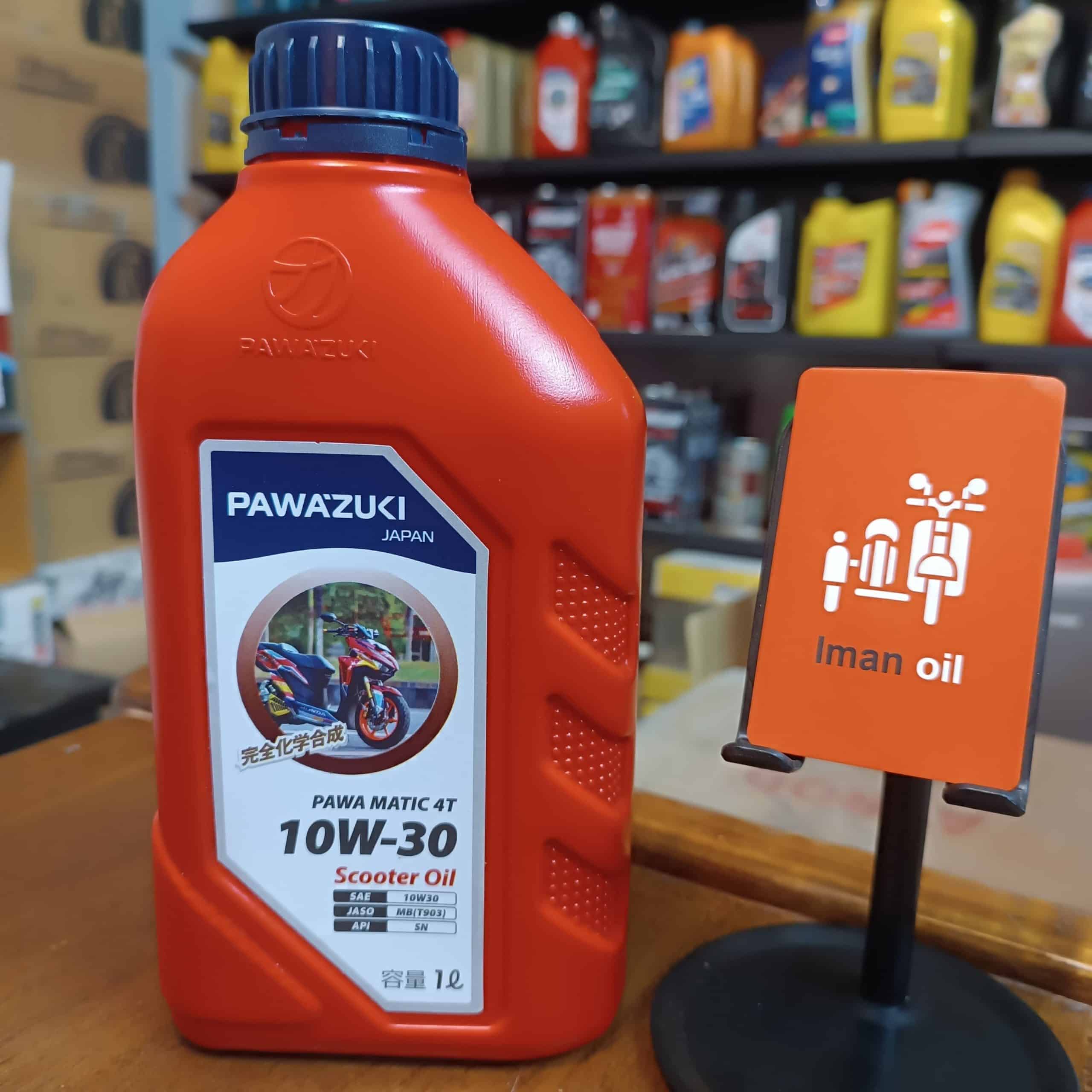 روغن موتورسیکلت پاوازاکی PAWAZUKI 10W30 SN 1L MB Semi Syn پس کرایه