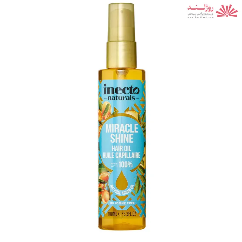 روغن مو آرگان اینکتو Inecto مدل Miracle Shine حجم 100 میل