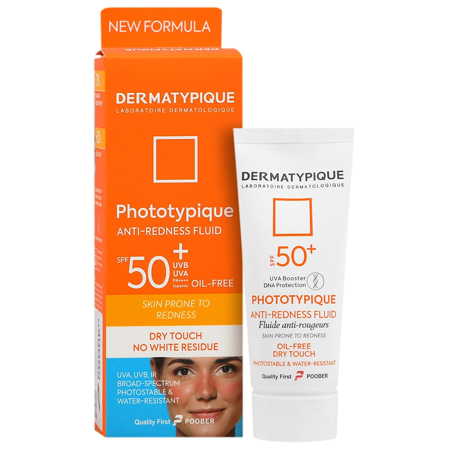 فلوئید ضد آفتاب پوست قرمز و حساس spf50 فتوتیپیک درماتیپیک