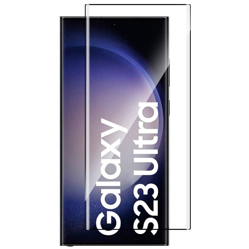 گلس شیشه ای لبه خم فول چسب سامسونگsamsung S23 Ultra