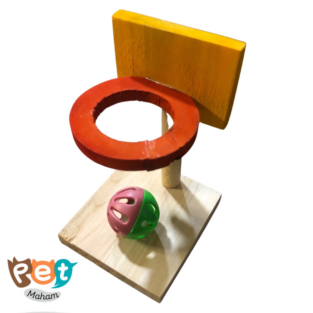 اسباب بازی پرنده مدل بسکتبال چوبی 1092