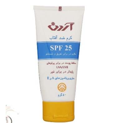 کرم ضد آفتاب آردن سان بی رنگ spf 25