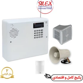 پکیج دزدگیر سایلکس لایت سیم کارتی و شهری با یک چشمی SILEX LITE