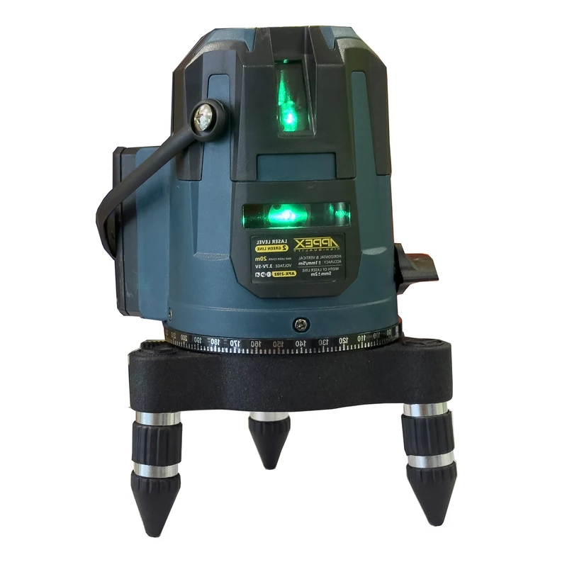 تراز لیزری 5 خط نور سبز 360 درجه اپکس مدل APX-2105