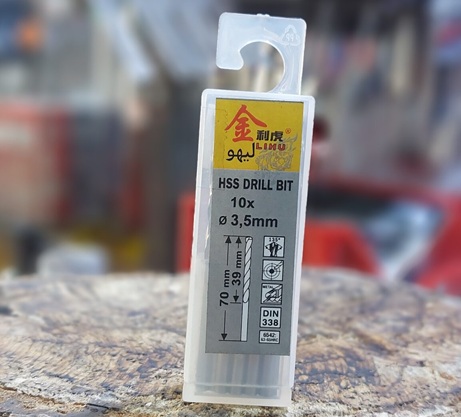 مته 3.5 میلیمتر استیل 1 عددی برند لیهو HSS
