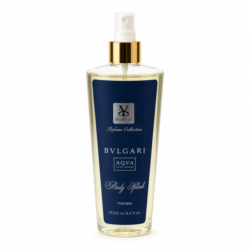 بادی اسپلش مردانه مدل بولگاری آکوا پورهوم حجم 250 میلیلیتر - Bvlgari Aqva Pour Homme